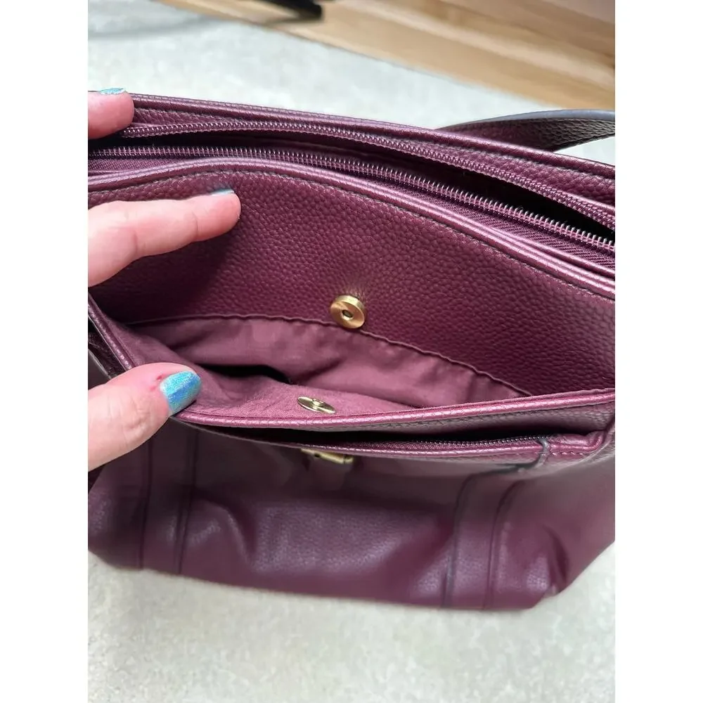 St John's Bay: Plum Purple Cross Body Purse